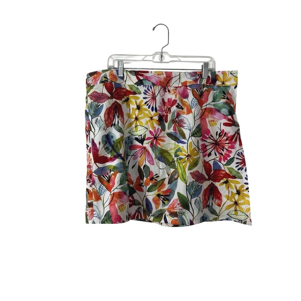 RipSkirt Hawaii Womens XXL Wildflower Watercolor Beach Wrap Skirt Resort Summer